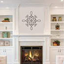 Walls Modern Wall Decor - 23.43" X 0.39" X 23.43" Espresso Traditional Scroll Medallion Wall Decor HomeRoots