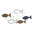 Walls Modern Wall Decor - 31" X 0.4" X 14.3" Multi Metal Mdf With Wood Veneer Wall Decor HomeRoots