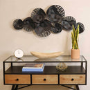 Walls Modern Wall Decor - 47.24" X 2.76" X 20.08" Black Metal Wall Decor HomeRoots