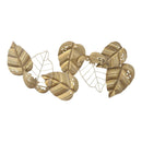Walls Modern Wall Decor - 48.82" X 1.97" X 21.26" Gold Metal Wall Decor HomeRoots