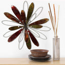 Walls Rustic Wall Decor - 15.94" X 2.17" X 16.34" Mixed Red Whimsical Flower Burst Wall Decor HomeRoots