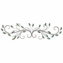 Walls Rustic Wall Decor - 40" X 1" X 10" Patina Scroll Leaf Wall Decor HomeRoots