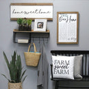 Walls Wall Art Decor - 15.75" X 1.18" X 23.62" Multi Metal Fir Wood Wall Art HomeRoots