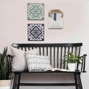 Walls Wood Wall Decor - 10.5" X 3" X 13" White Mdf With Wood Veneer Metal Wall Mailbox HomeRoots