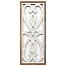 Walls Wood Wall Decor - 14" X 1" X 34" White Natural Wood Mdf With Wood Veneer Wall Decor HomeRoots