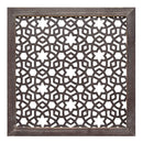 Walls Wood Wall Decor - 16" X 1" X 16" 1Pc Espresso Wood Framed Laser-Cut Wall Decor HomeRoots