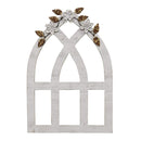 Walls Wood Wall Decor - 19.75" X 1" X 28.25" White Metal Mdf With Wood Veneer Wall Decor HomeRoots