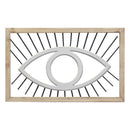 Walls Wood Wall Decor - 20.08" X 0.59" X 12.5" Natural White Wood Metal Mdf Wall Decor HomeRoots