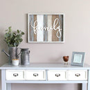Walls Wood Wall Decor - 20" X 1" X 16" Rustic "Family" Wood Wall Decor HomeRoots