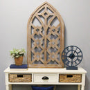 Walls Wood Wall Decor - 21.5" X 1.25" X 38" Oak Wood Mdf With Wood Veneer Wall Decor HomeRoots