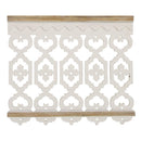 Walls Wood Wall Decor - 23.6" X 1.25" X 20.5" Natural Wood White Mdf Fir Wood Wall Decor HomeRoots