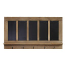 Walls Wood Wall Decor - 36" X 2.75" X 19.5" Natural Wood Mdf With Wood Veneer Mdf Metal Wall Decor HomeRoots