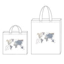 Wanderlust World Map Personalized Tote Bag Tote Bag with Gussets (Pack of 1)-Personalized Gifts By Type-JadeMoghul Inc.