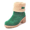 Warm Fur Lined Ankle Boots For Women-green-4-JadeMoghul Inc.