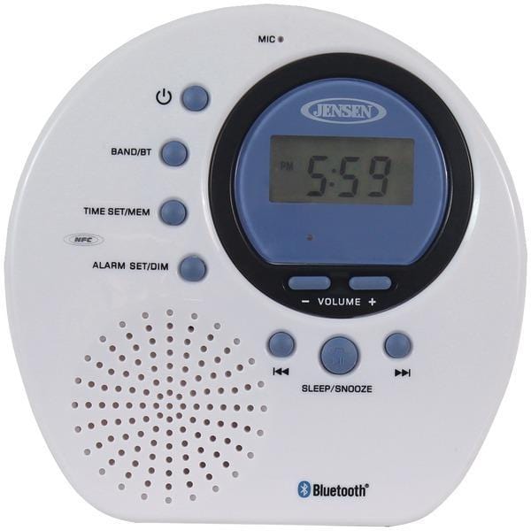 Water-Resistant Digital AM/FM Bluetooth(R) Shower Clock Radio-Clocks & Radios-JadeMoghul Inc.