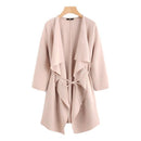 Waterfall Collar Wrap Coat-Pink-XS-JadeMoghul Inc.