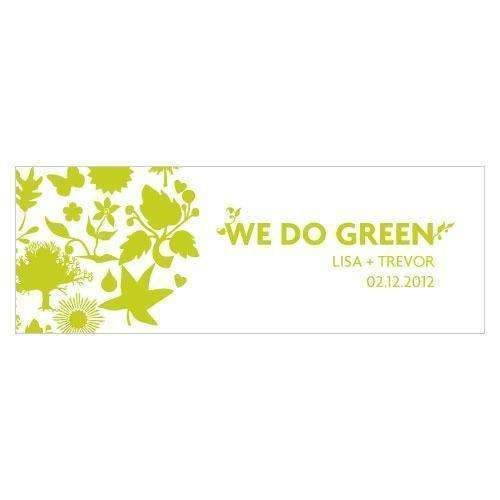 "We Do Green" Tag (Pack of 1)-Wedding Favor Stationery-JadeMoghul Inc.