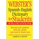 WEBSTERS SPANISH ENGLISH DICTIONARY-Learning Materials-JadeMoghul Inc.