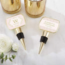 Wedding Cake Toppers Personalized Gold Bottle Stopper - Modern Romance(24 Pcs) Kate Aspen