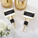 Wedding Cake Toppers Personalized Gold Bottle Stopper - Mr. & Mrs.(24 Pcs) Kate Aspen