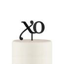 XO Acrylic Cake Topper - Black (Pack of 1)