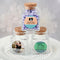Wedding Candy Buffet Accessories Personalized Expressions Collection square clear glass treat jar Fashioncraft