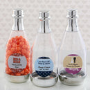 Wedding Candy Buffet Accessories Personalized expressions silver accented clear champagne bottle container Fashioncraft