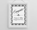 Wedding Ceremony Accessories Personalized Poster (18x24) - Damask Kate Aspen