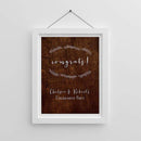 Wedding Ceremony Accessories Personalized Poster (18x24) - Rustic Kate Aspen