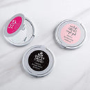 Wedding Ceremony Accessories Personalized Silver Compact Mirror - Bachelor & Bachelorette(24 Pcs) Kate Aspen