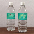 Wedding Ceremony Stationery Perfect Peacock Water Bottle Label Indigo Blue (Pack of 1) Weddingstar
