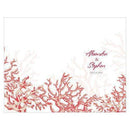 Wedding Ceremony Stationery Reef Coral Program Berry (Pack of 1) Weddingstar