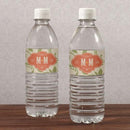Wedding Ceremony Stationery Vineyard Water Bottle Label Tangerine Orange (Pack of 1) JM Weddings