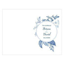 Wedding Ceremony Stationery Vintage Romance Program Periwinkle (Pack of 1) JM Weddings