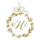 Wedding Favor Stationery Small Botanical Wreath Diecut Sticker (Pack of 1) JM Weddings
