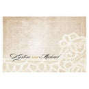 Wedding Favor Stationery Vintage Lace Large Rectangular Tag Berry (Pack of 1) JM Weddings