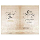 Wedding Favor Stationery Vintage Lace Program Berry (Pack of 1) JM Weddings