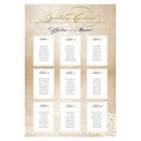 Wedding Favor Stationery Vintage Lace Seating Chart Berry (Pack of 1) JM Weddings