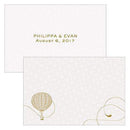 Wedding Favor Stationery Vintage Travel Flat Place Card White (Pack of 1) JM Weddings