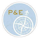 Wedding Favor Stationery Vintage Travel Large Compass Sticker Daiquiri Green (Pack of 1) JM Weddings