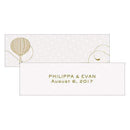 Wedding Favor Stationery Vintage Travel Small Rectangular Favor Tag - Thank You Pastel Blue (Pack of 1) JM Weddings