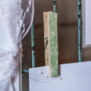 Wedding Favor Stationery Vintage Wooden Clothespins with English Garden Pattern (Pack of 4) JM Weddings