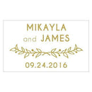 Woodland Pretty Diecut Sticker Gold (Pack of 1)