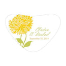 Zinnia Bloom Heart Container Sticker Plum (Pack of 1)