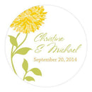 Zinnia Bloom Large Sticker Plum (Pack of 1)