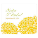 Zinnia Bloom Rectangular Label Plum (Pack of 1)