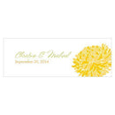 Zinnia Bloom Small Rectangular Tag Plum (Pack of 1)