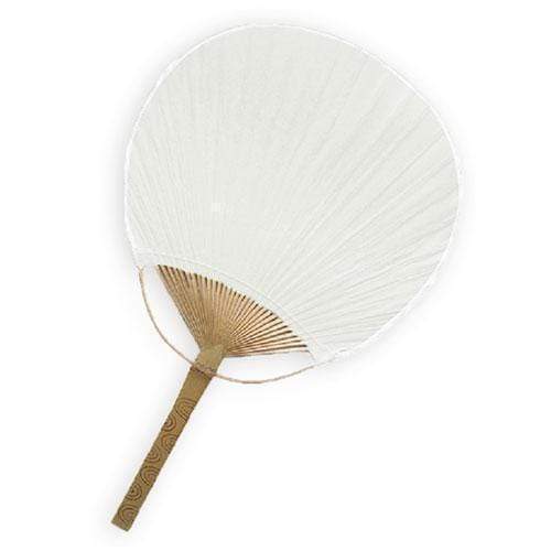 Wedding Parasols Umbrellas & Fans Paddle Fan - White (Pack of 1) Weddingstar