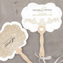Wedding Parasols Umbrellas & Fans Vintage Lace Personalized Hand Fan Berry (Pack of 1) JM Weddings