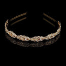 Wedding Reception Accessories New Fashion Three Color Crown Pave Crystal Leaf Design Bride Hair Hoop TIY